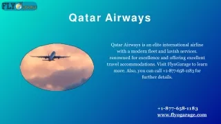 Elevate Qatar Airways Flight Booking | Flyogarage at  1-877-658-1183
