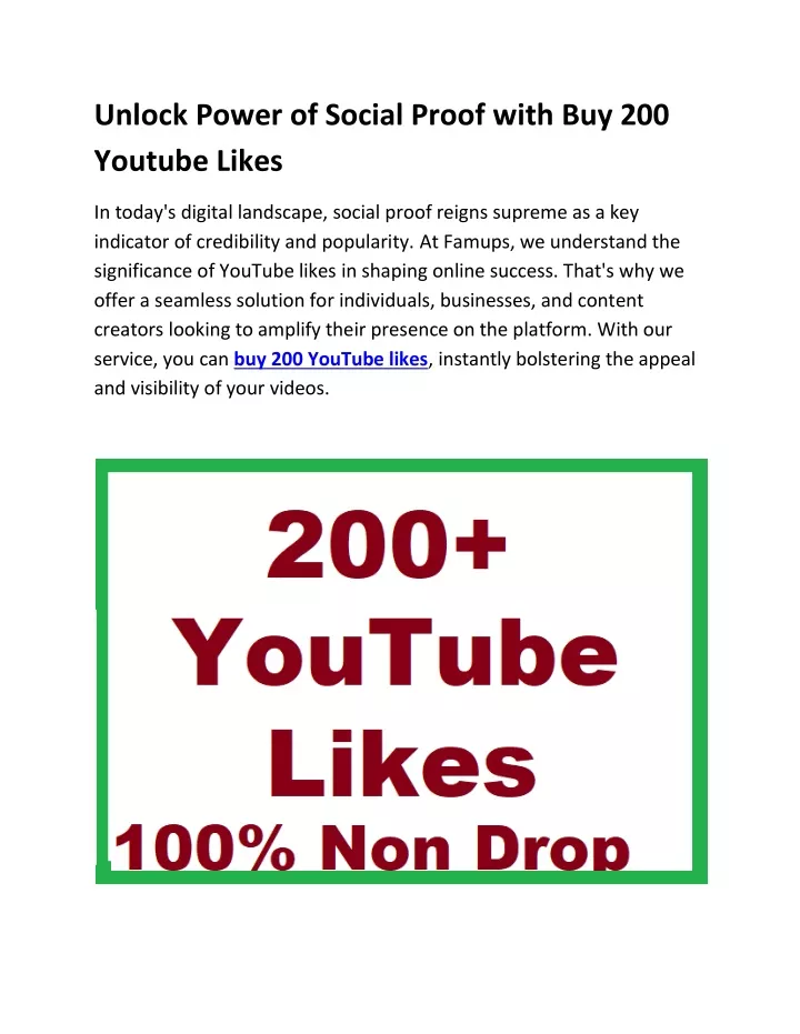unlock power of social proof with buy 200 youtube