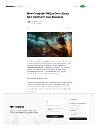 How Computer Vision Consultants Can Transform Your Business