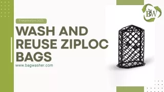 Eco-Friendly Solutions: Washing and Reusing Ziploc Bags