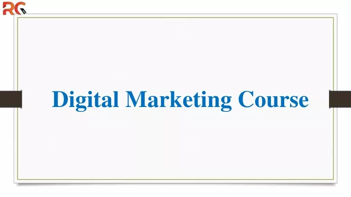 digital marketing course