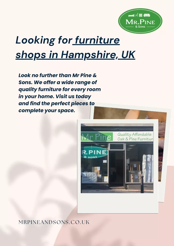 looking for furniture shops in hampshire uk
