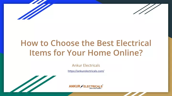 how to choose the best electrical items for your home online
