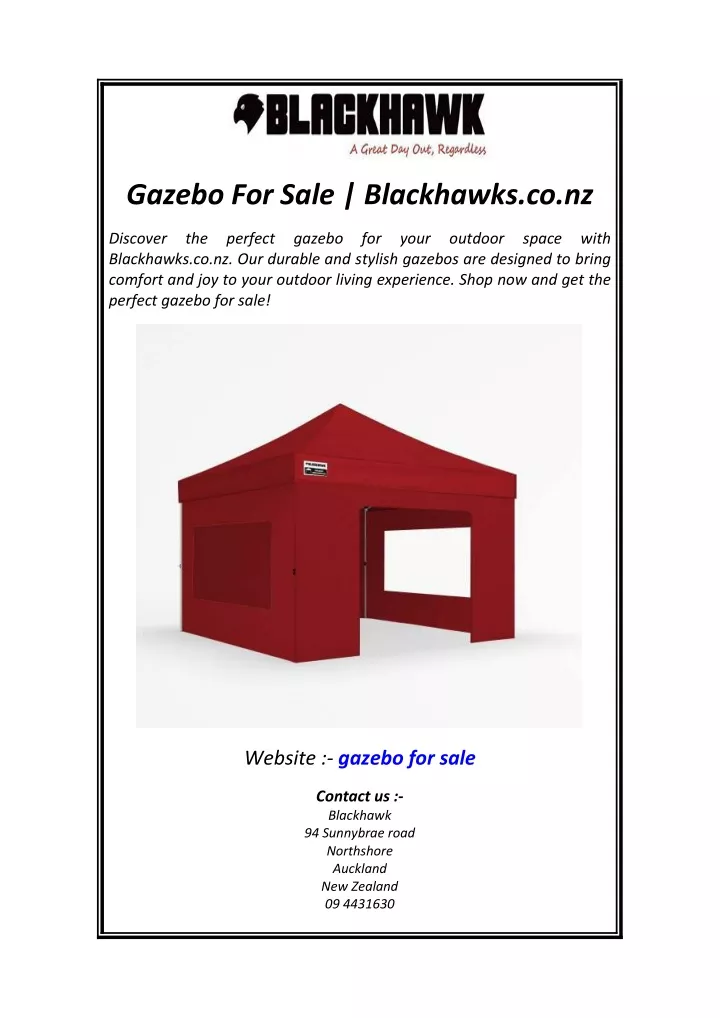 gazebo for sale blackhawks co nz