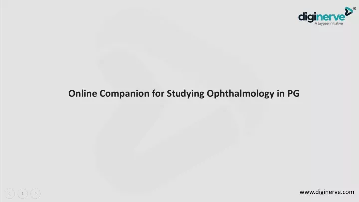 online companion for studying ophthalmology in pg