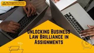 Unlocking business law assignemnt difficulties by My Assignment Services