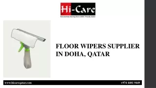FLOOR WIPERS SUPPLIER IN DOHA,  QATAR