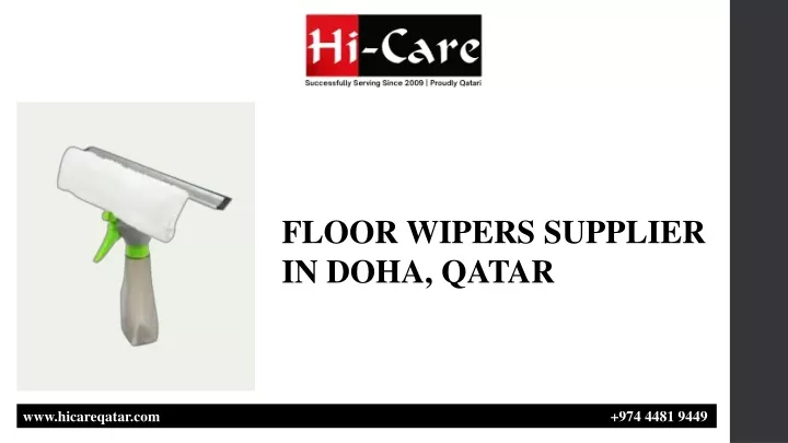 floor wipers supplier in doha qatar