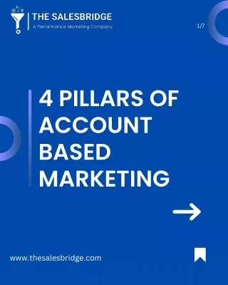 4 Pillars of Account Based Marketing