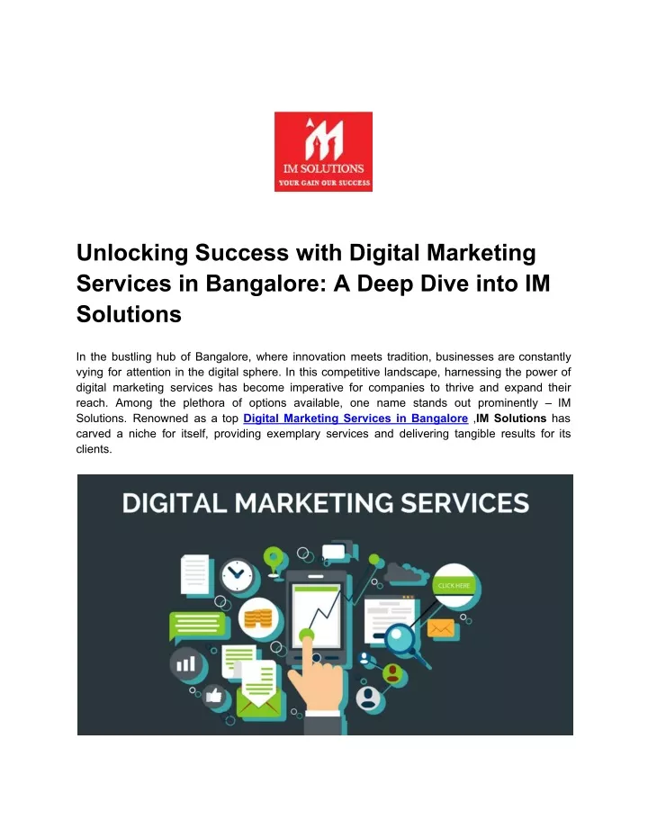 unlocking success with digital marketing services