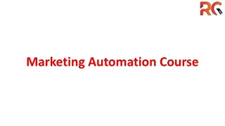 Marketing Automation Course