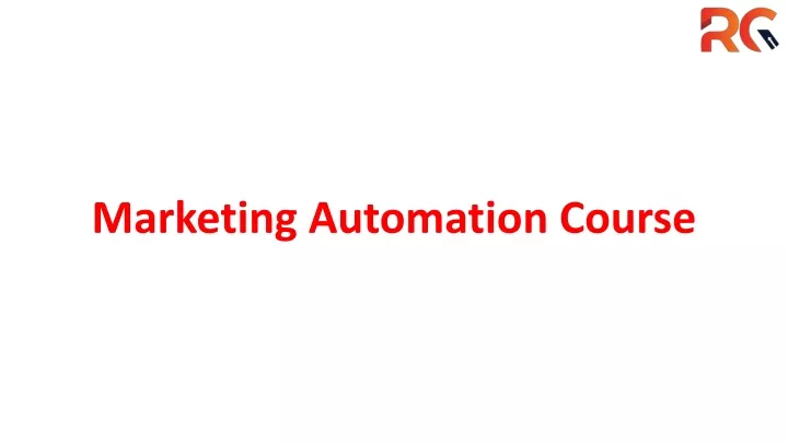 marketing automation course