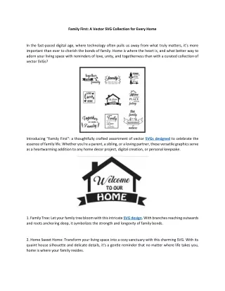 family first a vector svg collection for every