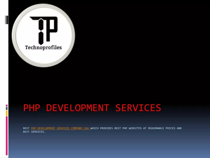 php development services best php development