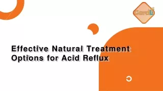 Effective Natural Treatment Options for Acid Reflux