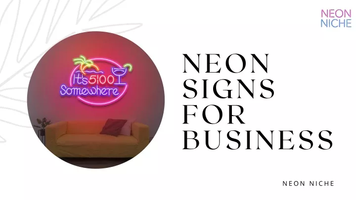 neon signs for business