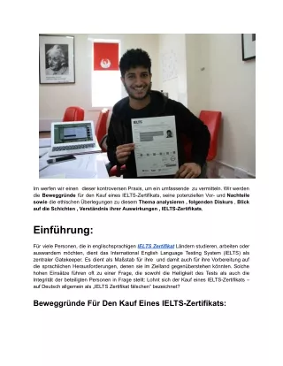 Der IELTS-Test und Seine Bedeutung