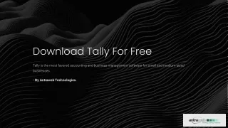 Download Tally For Free