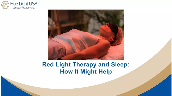 red light therapy and sleep how it might help