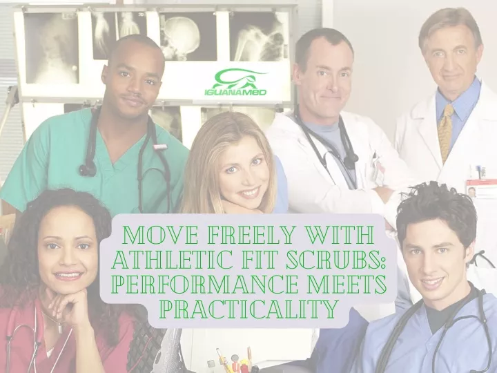 move freely with athletic fit scrubs performance