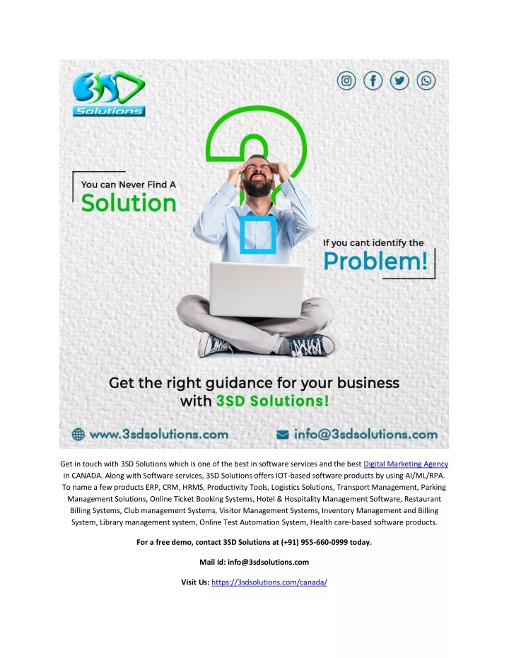 get in touch with 3sd solutions which