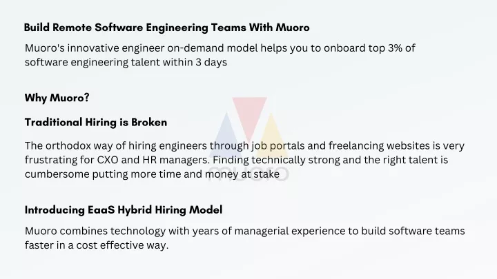 build remote software engineering teams with muoro