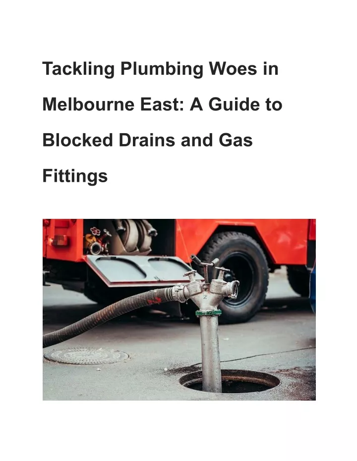 tackling plumbing woes in
