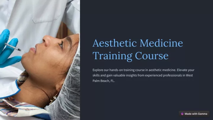 aesthetic medicine training course