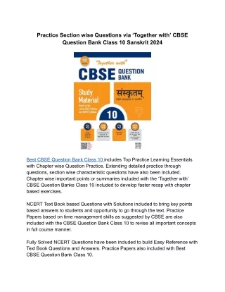practice section wise questions via together with