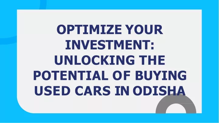 optimize your investment unlocking the potential
