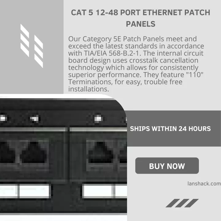 cat 5 12 48 port ethernet patch panels