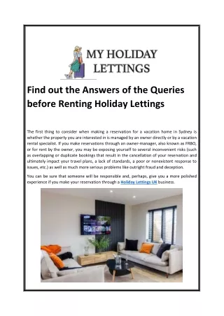 find out the answers of the queries before