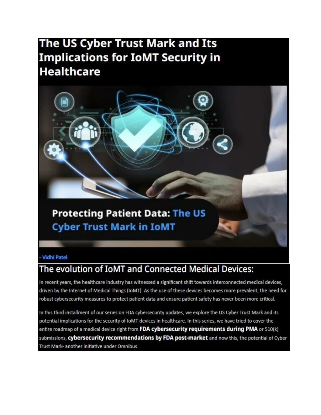 PPT - The US Cyber Trust Mark and Its Implications for IoMT Security in ...