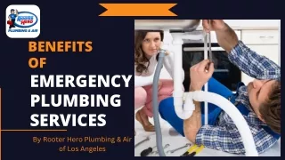 Benefits of Emergency Plumbing Services