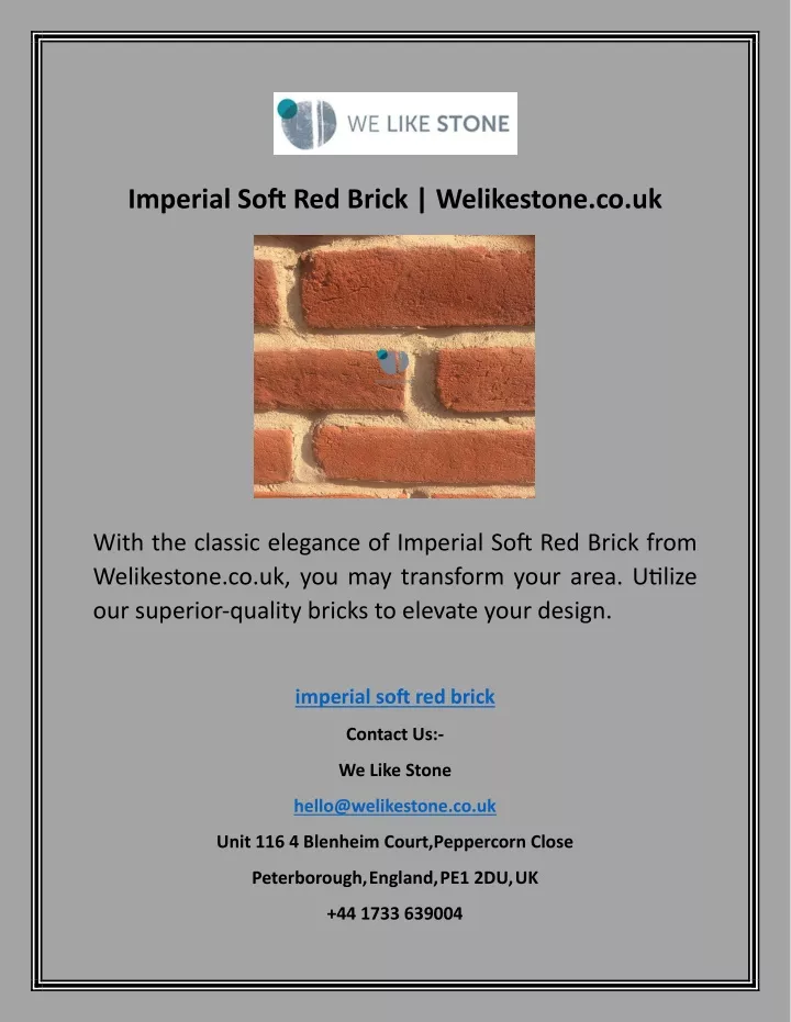 imperial soft red brick welikestone co uk