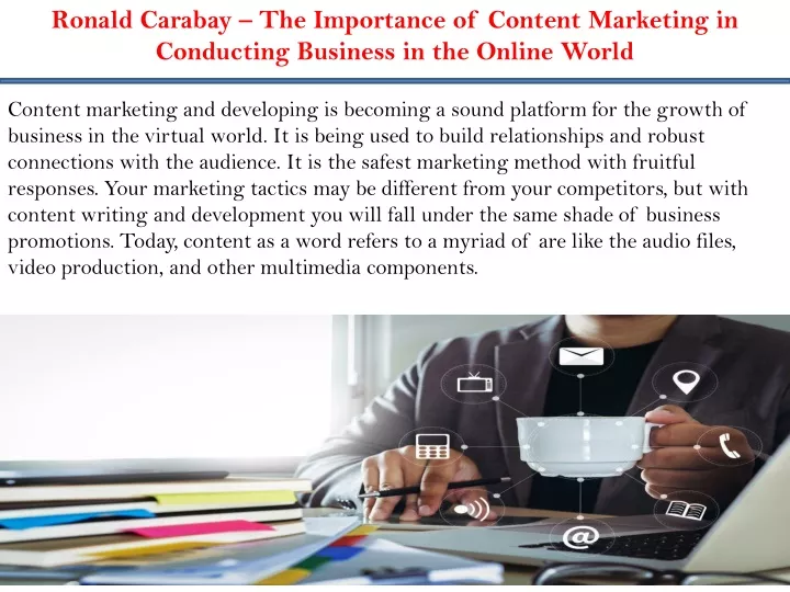 ronald carabay the importance of content