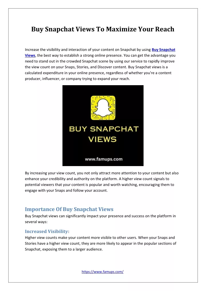 buy snapchat views to maximize your reach