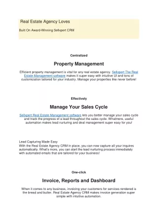 Property Mangement crm softwrare