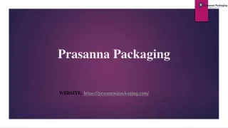Prasanna Packaging- Packaging Machinery