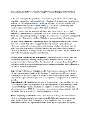 human resource software transforming workplace