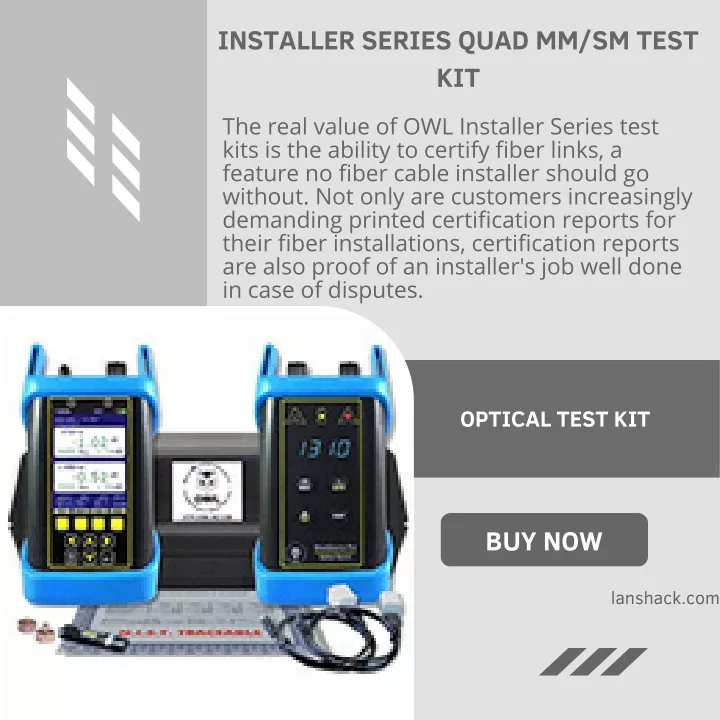 installer series quad mm sm test kit