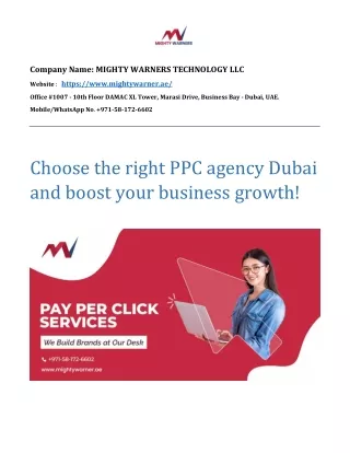 Choose the right PPC agency Dubai and boost your business growth!