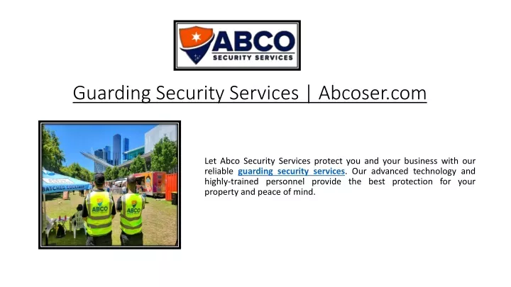 guarding security services abcoser com