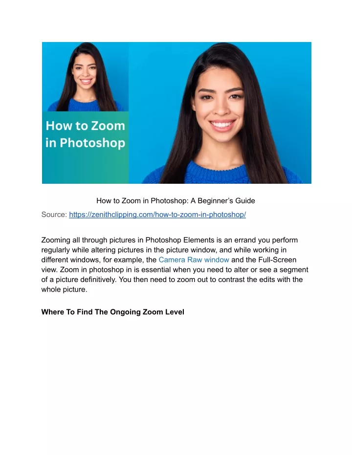 how to zoom in photoshop a beginner s guide