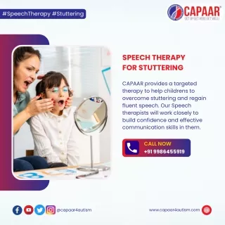 Speech Therapy for Stuttering | Best Speech Therapy in Bangalore | CAPAAR