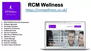 RCMWellness: Podiatry Specialist at Our Wellness Centre