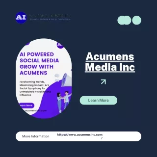 Empowering Social Media Strategies: Acumens Media Inc.'s AI