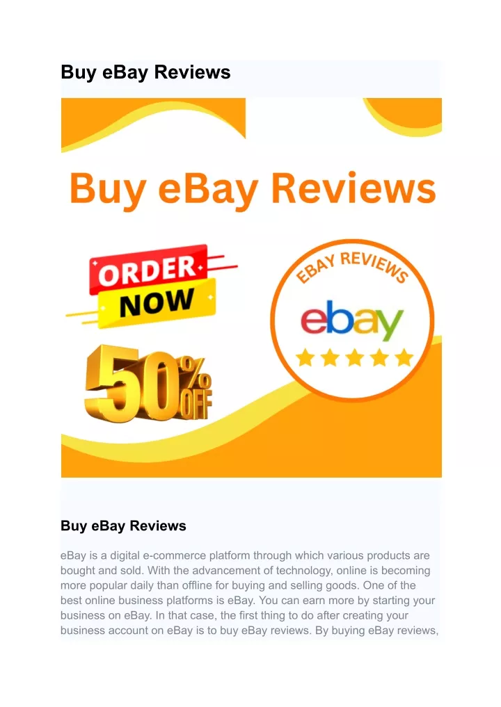 buy ebay reviews