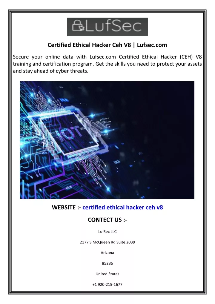 certified ethical hacker ceh v8 lufsec com