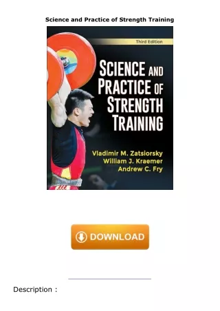 [DOWNLOAD]⚡️PDF✔️ Science and Practice of Strength Training
